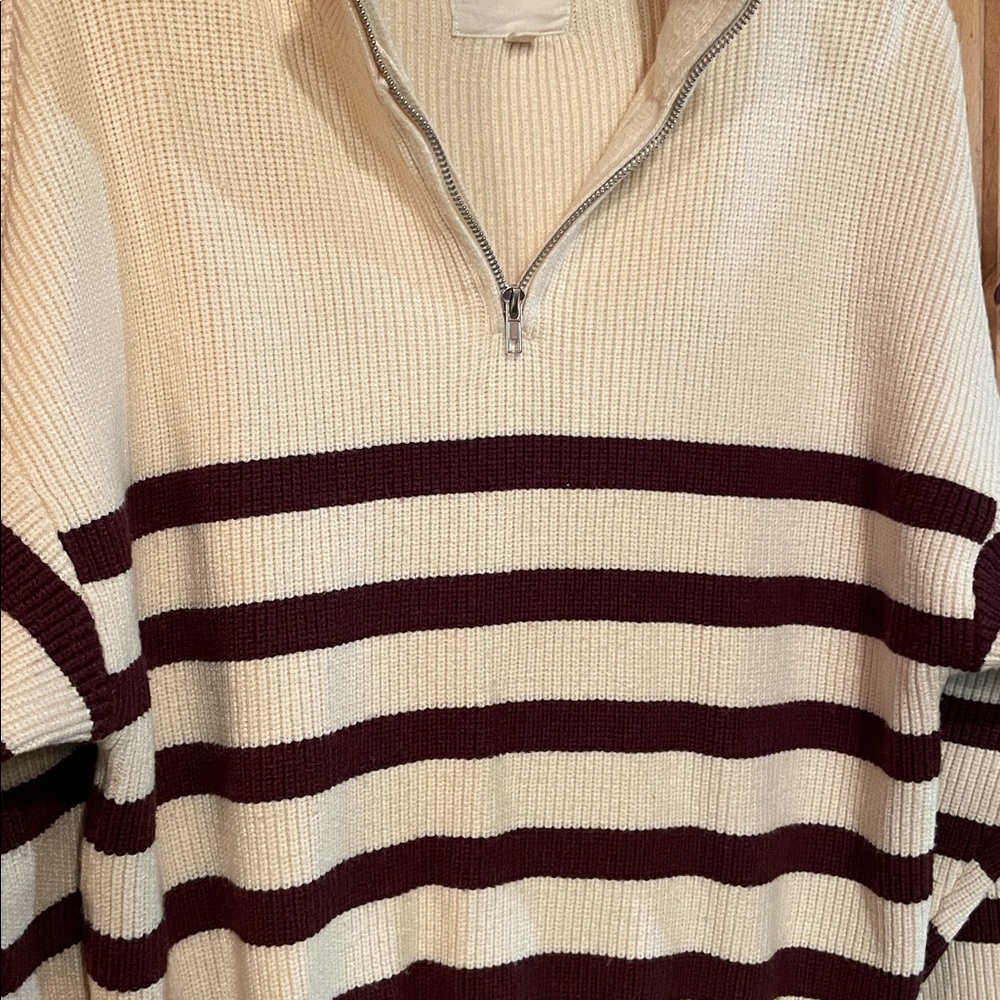Thread & Supply Russel Half-Zip Pullover Sweater L - image 3
